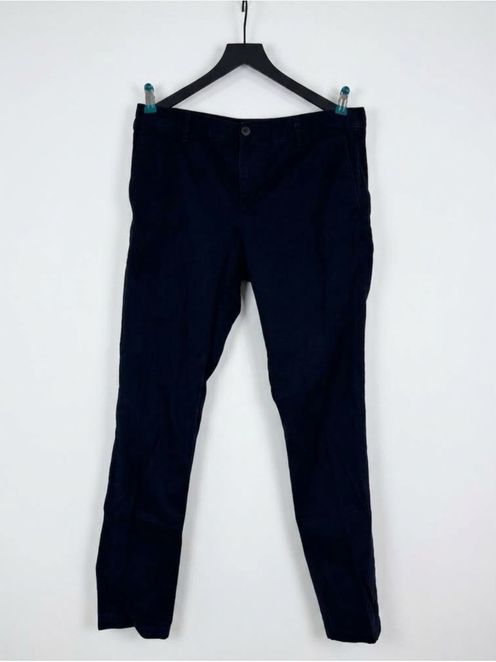 WEEKDAY Wood Black Organic Cotton Chinos Trousers 34 Waist